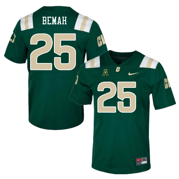 Charlotte 49ers #25 Prince Bemah College Football Jerseys Stitched Sale-Green